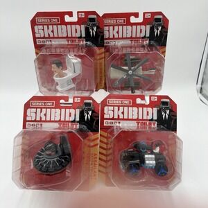 Skibidi Toilet Series 1 Diecast Figure 1:64 Complete Set Of 4 (2025) *RARE